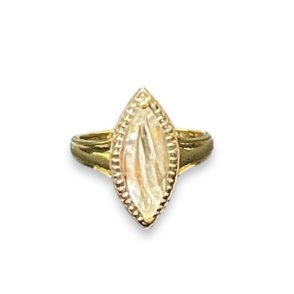 Gold Marquise Mother-of-Pearl Ring - Women's Fashion Ring